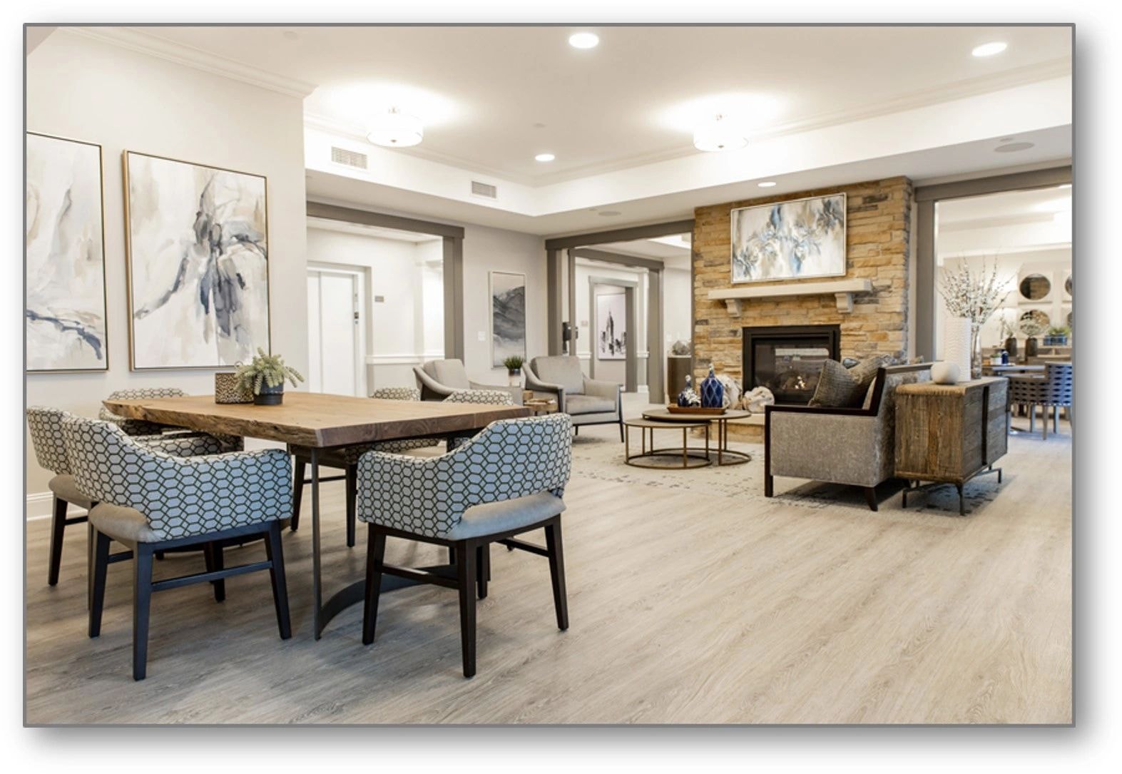 Furnished residential interior ready for white-glove delivery